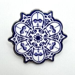 C-3PO Star Wars Snowflake Disney Trading Pin